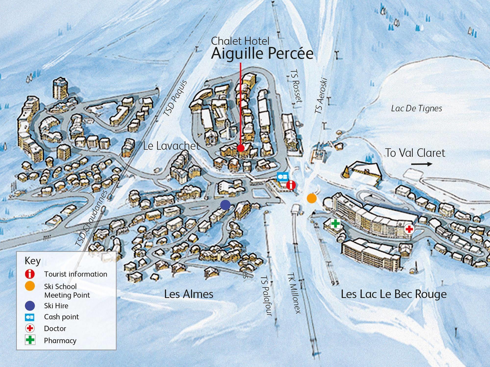 Hotel L'Aiguille Percee Tignes Bagian luar foto